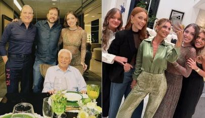 Roberto Justus reúne ex e atual esposa em festa do filho