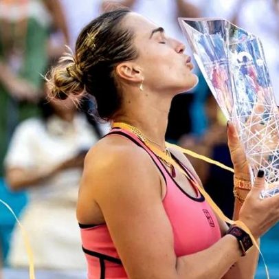 Sabalenka agradece aos brasileiros após título no Miami Open
