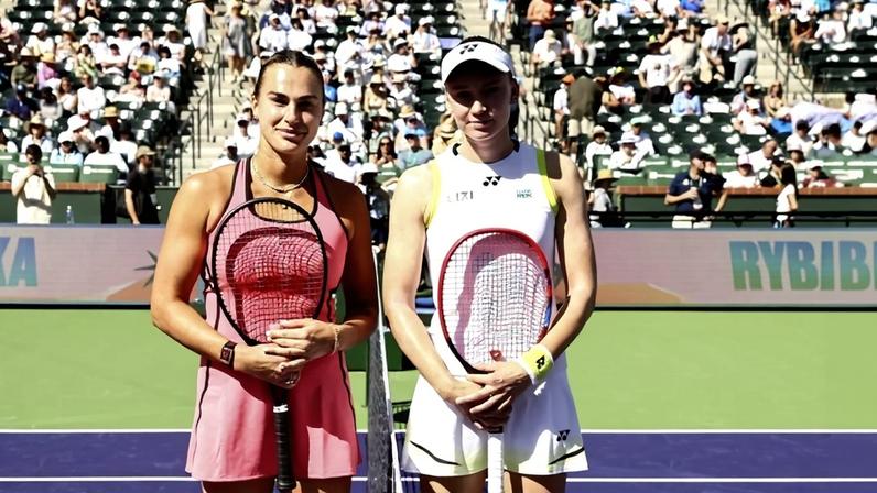 Sabalenka e Rybakina caem no mesmo lado da chave em Miami