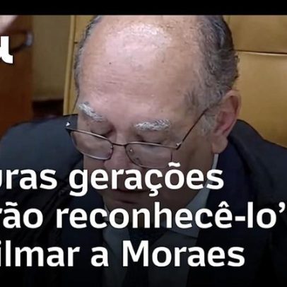 Gilmar Mendes chora ao homenagear Moraes; futuras gerações reconhecerão