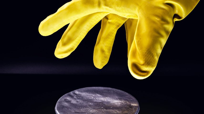 A highly enriched uranium billet.