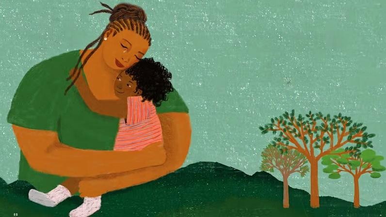 Ilustração de "Quando a mamãe fica triste" — Foto: Divulgação