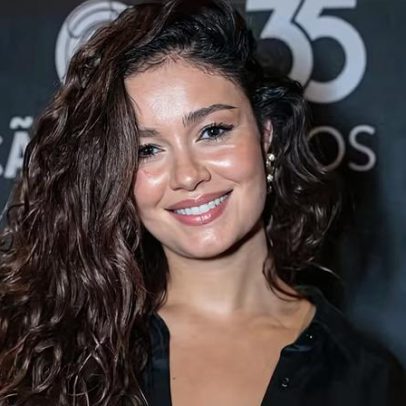 Sophie Charlotte aposta em cabelo volumoso na festa do cinema nacional