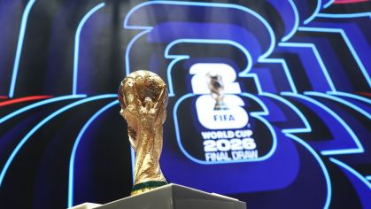 Taça da Copa do Mundo no sorteio em Washington