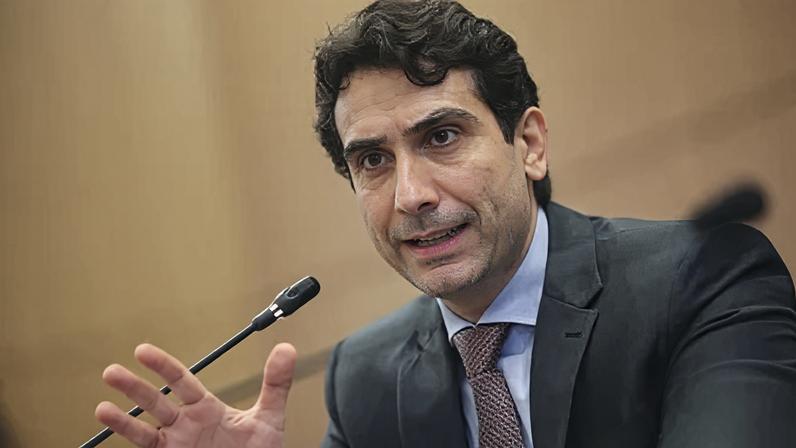 Presidente do Banco Central, Gabriel Galípolo, durante coletiva de imprensa, em Brasília