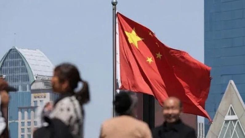 Bandeira da China em Xangai
