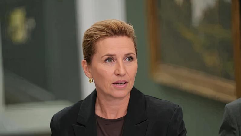Premiê da Dinamarca Mette Frederiksen em Copenhague