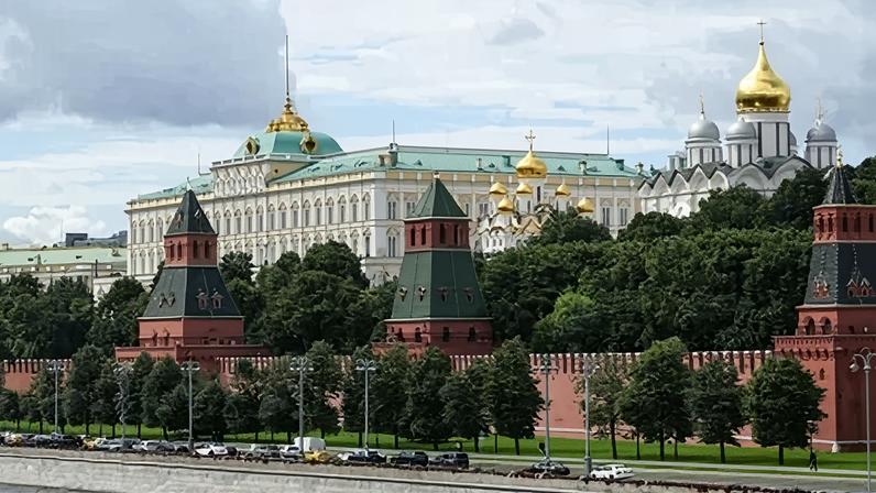Vista do Kremlin em Moscou