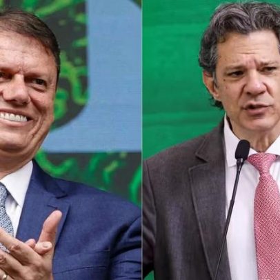 Pesquisa aponta vitória de Tarcísio sobre Haddad em São Paulo