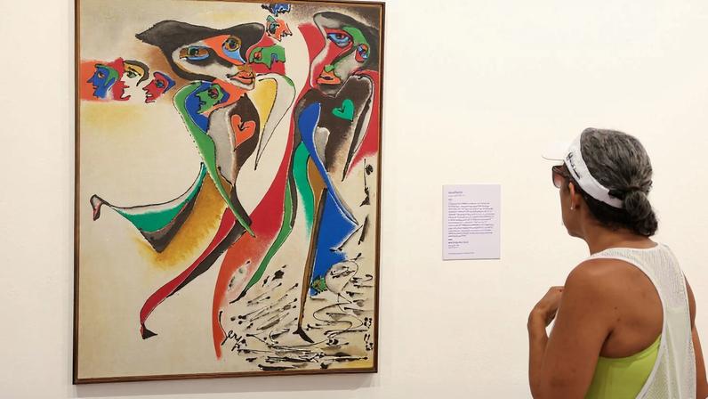 Abertura da exposição Constelações – 40 anos do Paço Imperial, no centro do Rio de Janeiro.
