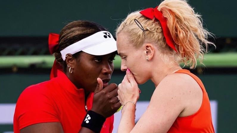 Taylor Townsend e Katerina Siniakova (Foto: Jimmie48/WTA)