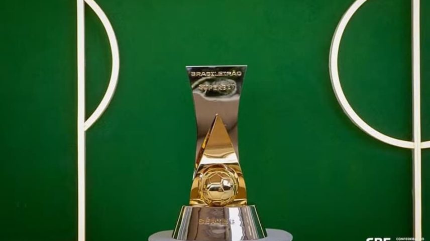 Troféu taça Série B 2025 (Foto: Junior Souza/CBF)