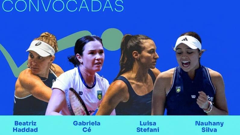 Brasil joga zonal americano da BJK Cup com Bia, Luisa, Naná e Cé