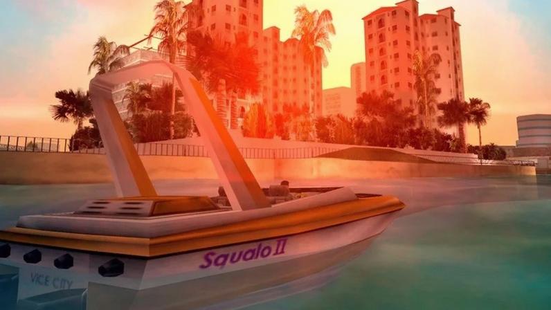 A speedboat from Vice City.
