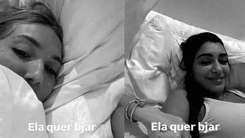 Virginia Fonseca dorme abraçada em Paris e comenta saudade do namorado