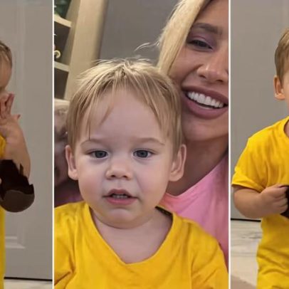 Virginia Fonseca mostra caçula de 1 ano atacando chocolate; Páscoa já começou