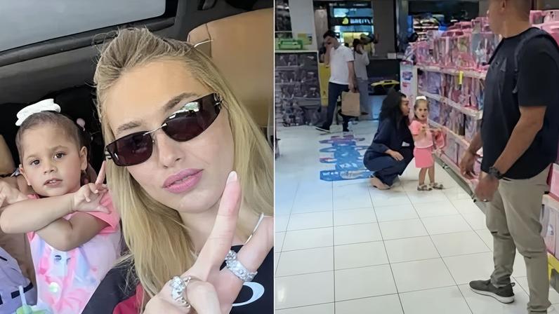 Virginia curte shopping em São Paulo ao lado das filhas