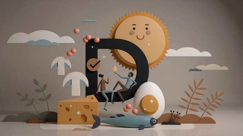 A vitamina D contribui para o bom funcionamento do organismo