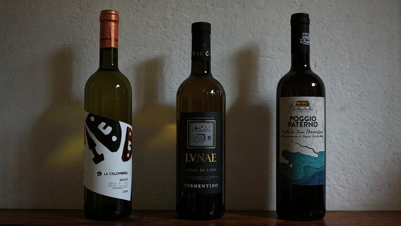 Colli di Luni wine bottles