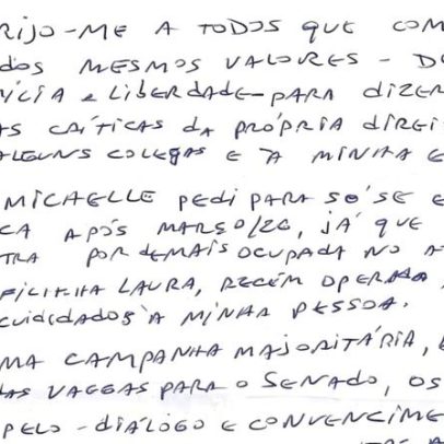 Bolsonaro lamenta críticas a Michelle e diz que apoios devem vir por diálogo