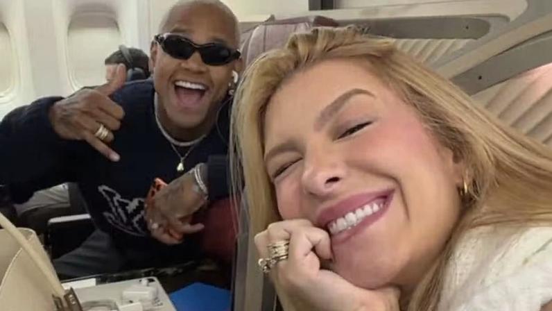 Lore Improta, grávida, faz viagem romântica com Léo Santana