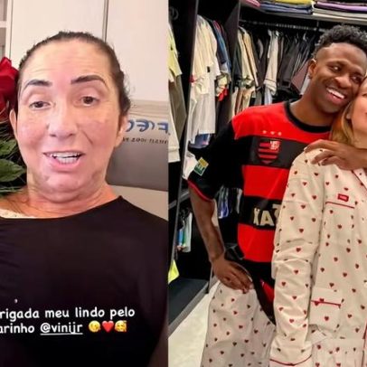 Vini Jr envia flores para mãe de Virginia Fonseca, que elogia o genro