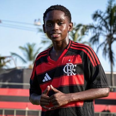 Jovem de 12 anos do Flamengo soma cinco gols na base e destaca torneio mundial