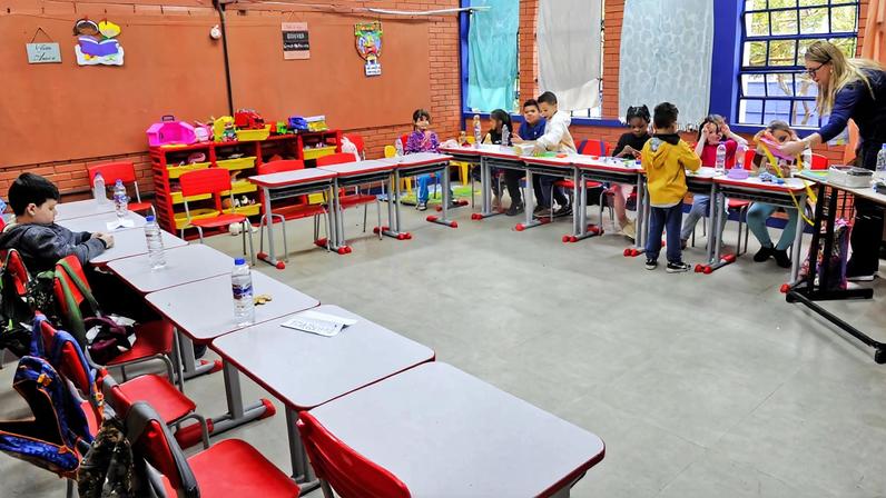 Porto Alegre (RS), 19.08.2024 - Escola Municipal de Ensino Fundamental (EMEF) Vereador Antônio Giudice, de Porto Alegre, recuperada depois da enchente. Foto: Secretaria Municipal de Educação de Porto Alegre/Divulgação