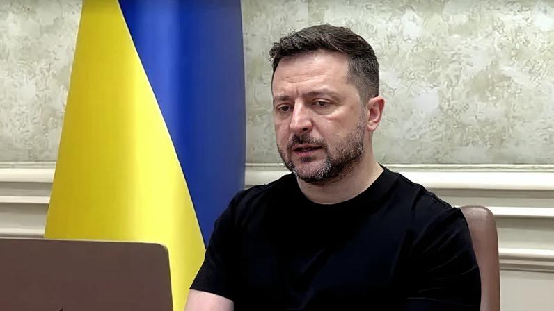 Volodymyr Zelenskyy, presidente da Ucrânia, assinou acordo de cooperação com o Catar