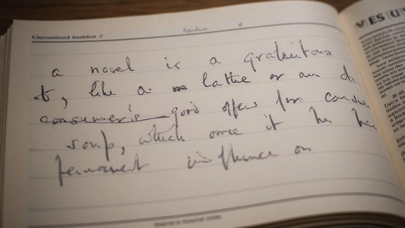 From one of Auden’s notebooks, dated 1945-61.