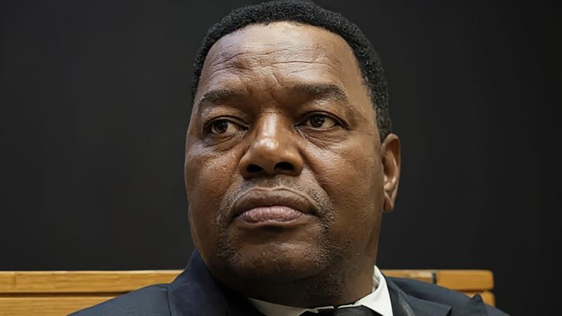 Police boss Fannie Masemola spoke to the media after the hearing to deny the charges