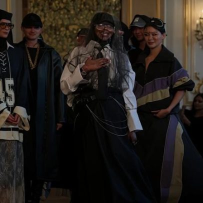 Designers muçulmanos exibem vestidos florais e streetwear em Paris