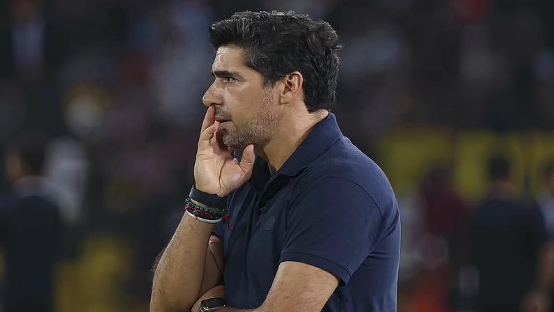 Abel Ferreira em Junior Barranquilla x Palmeiras — Foto: Cesar Greco / Palmeiras