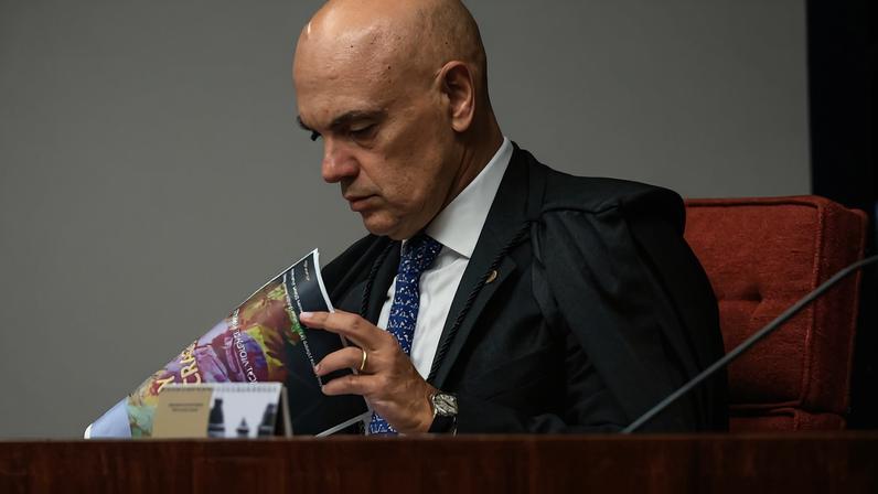Brasília (DF), 25/02/2026 – Ministro Alexandre de Moraes participa no plenário da primeira turma do segundo dia do julgamento no STF dos mandantes do assassinato da ex-vereadora, Marielle Franco. Foto: Valter Campanato/Agência Brasil