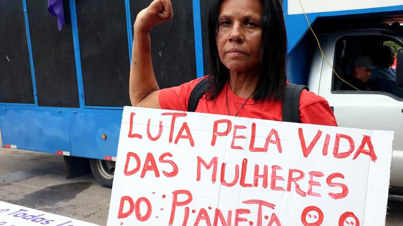Brasília (DF), 08/03/2026 Ato 8 de Março – Dia Internacional das Mulheres em Brasília. Foto; Valter Campanato/Agência Brasil