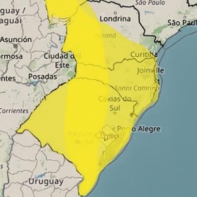 Ciclone extratropical avança pelo Sul do Brasil nesta quinta-feira