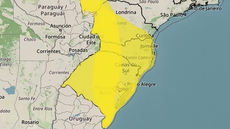 Os ventos provocados pelo ciclone extratropical devem deixar o mar agitado na costa gaúcha, com possibilidade de ressaca