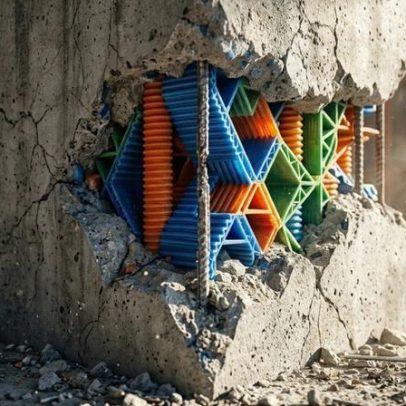 Plástico 3D suporta 80% da carga do concreto armado, dizem pesquisadores