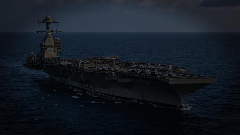 Porta-aviões USS Gerald Ford, da Marinha dos Estados Unidos, em foto de janeiro de 2026. — Foto: Divulgação/Marinha dos EUA