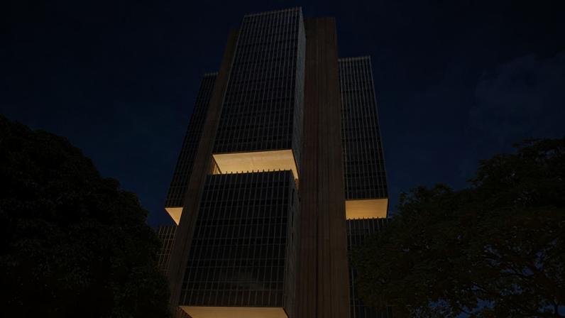 Fachada do edifício-sede do Banco Central em Brasília