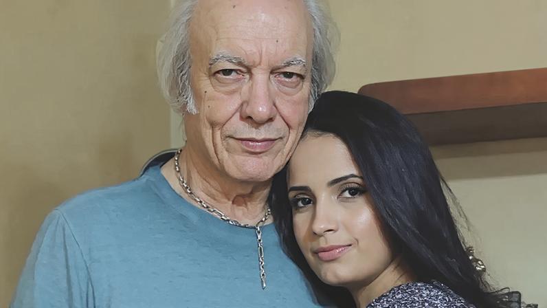 Erasmo Carlos e esposa Fernanda Esteves