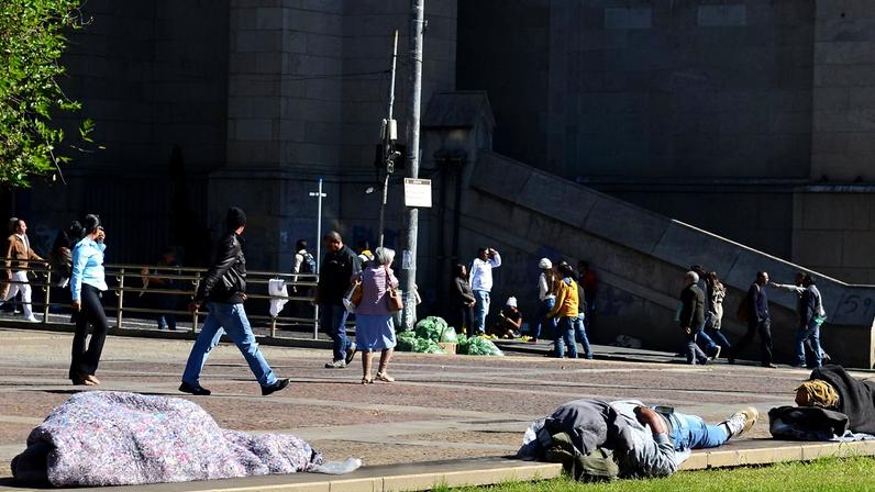 Pessoas em situação de rua em São Paulo
