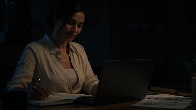 Segredo da mulher que sorri ao esperar o futuro