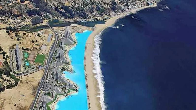 Lagoa de Cristal, maior piscina do mundo, equivale a 10 campos de futebol