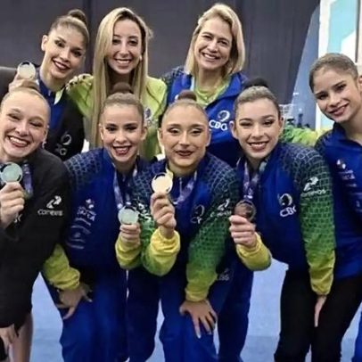 Brasil conquista prata na Copa do Mundo de Ginástica Rítmica em Baku