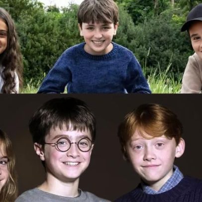 Idades dos atores de Harry Potter em comparação com o trio original