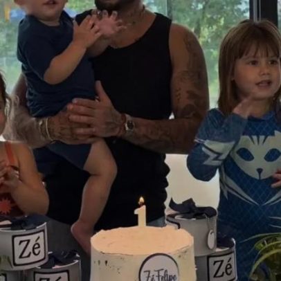 Zé Felipe celebra 28 anos em família ao lado dos filhos