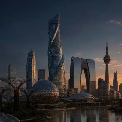 Cidades com aspecto futurista já existem hoje