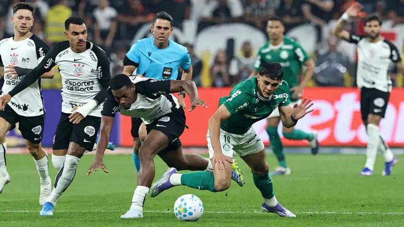 Corinthians e Palmeiras ficaram no empate (Foto: Cesar Greco/Palmeiras