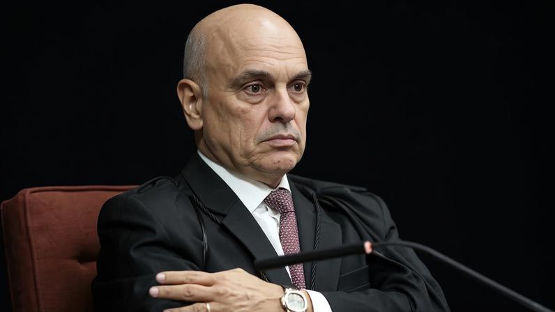 Ministro Alexandre de Moraes, em sessão da Primeira Turma do STF